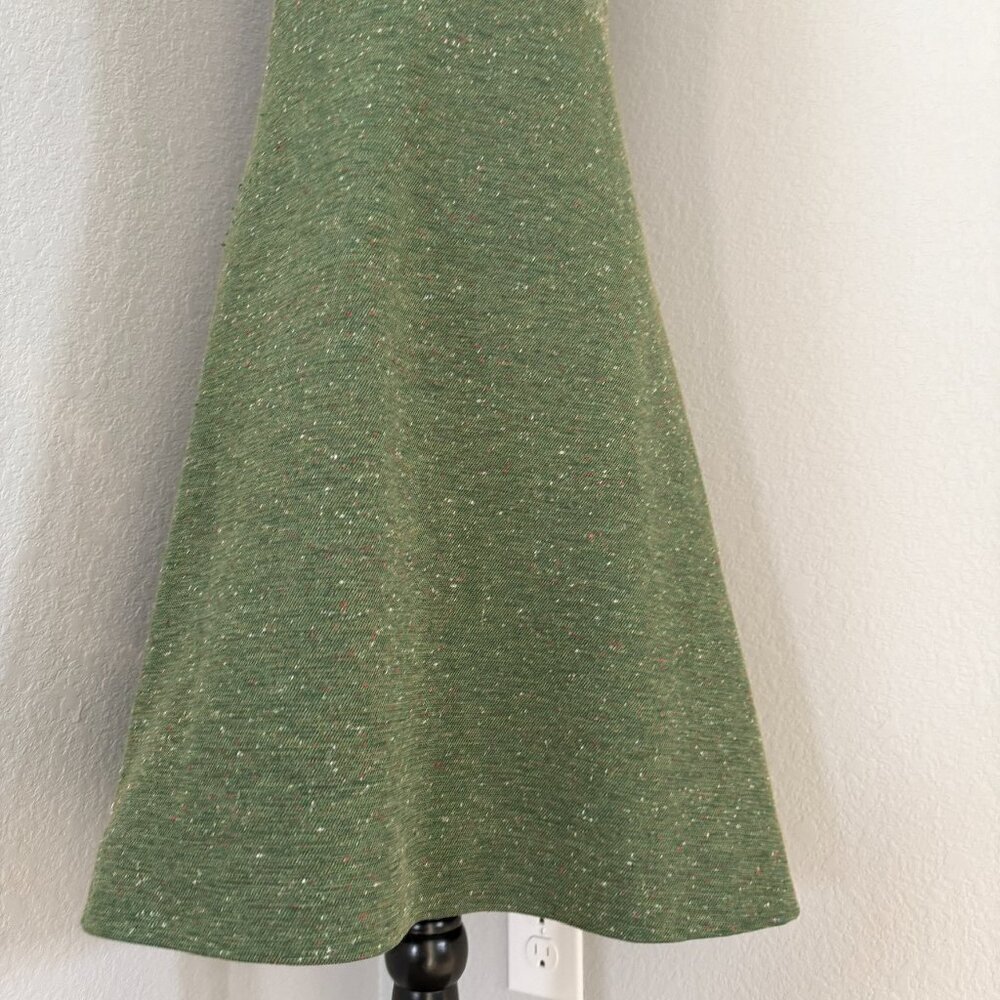 VINTAGE 70s Sleeveless A-Line Sweater Dress Small - Picture 9 of 16